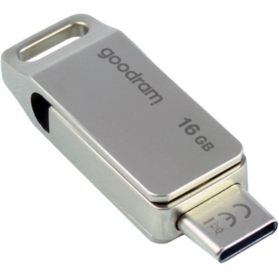флеш-драйв GOODRAM 16GB SILVER Gen 1 Type A+Type C (ODA3-0160S0R11)