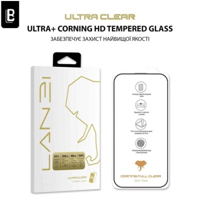 Захисне Скло Lanbi Ultra+ Corning Glass IPhone 13 / 13 Pro / 14 / 16e / 17e
