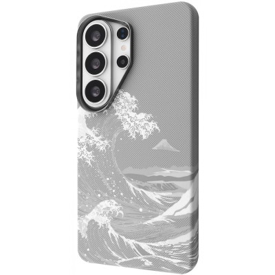 Чохол Proove Gleam Case with Magnetic Ring Samsung Galaxy S25 Ultra white waves