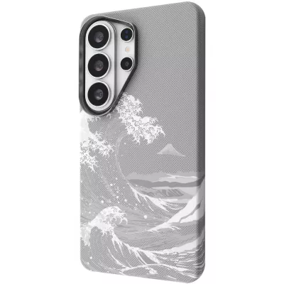 Чохол Proove Gleam Case with Magnetic Ring Samsung Galaxy S25 Ultra white waves