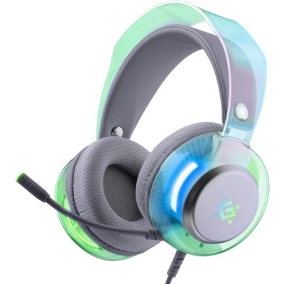 гарнітура DEFENDER Glitch, USB, RGB, 2м, White (62490)