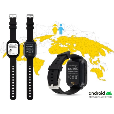 Смарт-годинник для дітей GARMIX PointPRO-300 4G/GPS/WIFI/VIDEO CALL BLACK