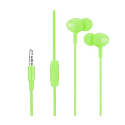 Навушники Дротові XO S6 With Mic Green