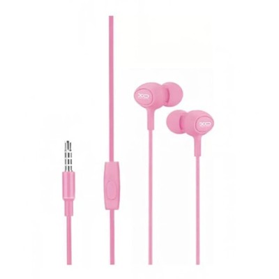 Навушники Дротові XO S6 With Mic Pink