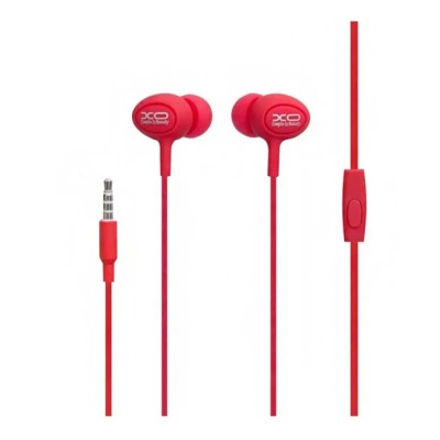 Навушники Дротові XO S6 With Mic Red