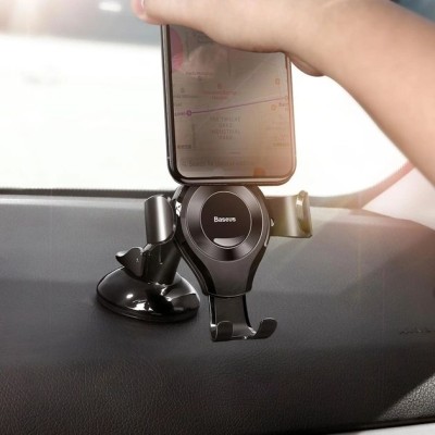 Автотримач Baseus Osculum Type Gravity Car Mount Black (SUYL-XP01)чорний