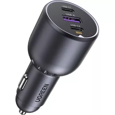 Автомобільний Зарядний пристрій UGREEN EC705 2xUSB-C PD + USB-A 130W Fast Car Charger (35025) Gray