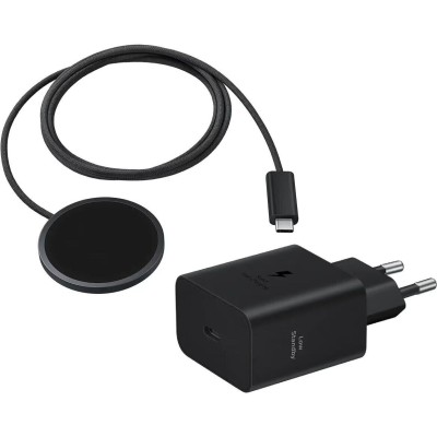 беспров зарядка SAMSUNG 25W Magnet Wireless Charger with TA 45W EP-P2900TBEGWW / Dark Gray
