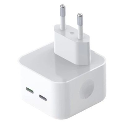 Зарядний Пристрій XO L102 Double USB-C QC&PD3.0 35W 3A With Lightning-Type-C Cable White