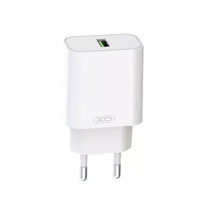 Зарядний Пристрій XO L103 Single USB QC3.0 18W 3A With Lightning Cable White