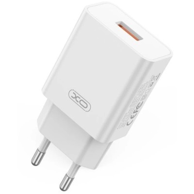 Зарядний Пристрій XO L127 Single USB-A 18W 3A White