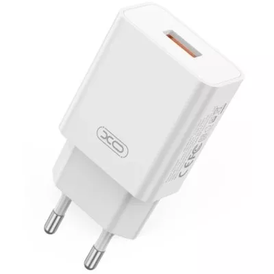 Зарядний Пристрій XO L127 Single USB-A 18W 3A White