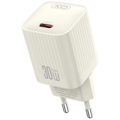 Зарядний Пристрій XO L148 Single USB-C 30W 3A Beige