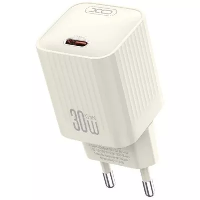 Зарядний Пристрій XO L148 Single USB-C 30W 3A With Lightning-Type-C Cable Beige
