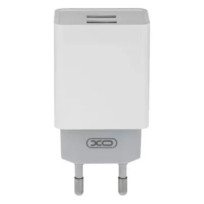 Зарядний Пристрій XO L65 Double USB 12W 2.4A With Lightning Cable White