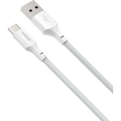 Кабель Baseus USB to Type-C 5A 1.5m (TZCATZJ-02) білий