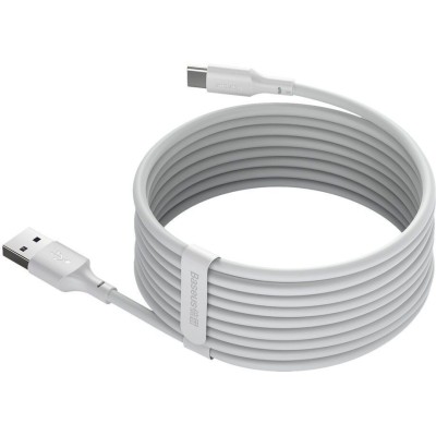Кабель Baseus USB to Type-C 5A 1.5m (TZCATZJ-02) білий
