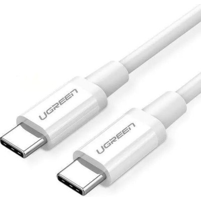 Кабель UGREEN US264 USB Type-C To USB Type-C 60W ABS Cover 3A 1m White (60518)