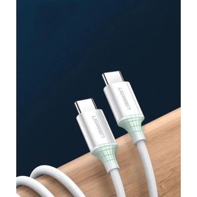 Кабель UGREEN US264 USB Type-C To USB Type-C 60W ABS Cover 3A 1m White (60518)