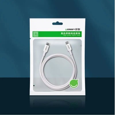 Кабель UGREEN US264 USB Type-C To USB Type-C 60W ABS Cover 3A 1m White (60518)