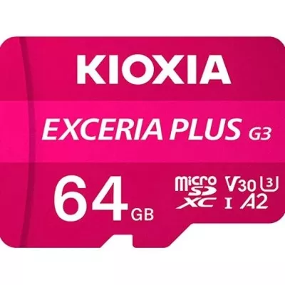 Карта пам’яті KIOXIA EXCERIA PLUS G2 SDXC 64GB U3 V30 (LMPL3M064GG2)