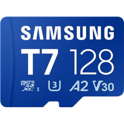 Карта пам’яті SAMSUNG MICRO SDXC T7 128GB, U3, V30, A2 до 170 Мб/с