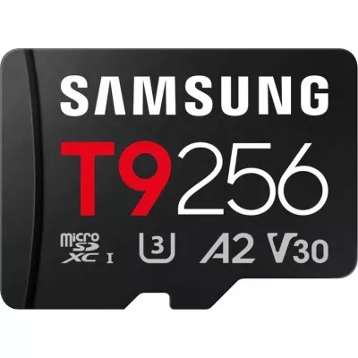 Карта пам'яті SAMSUNG MICRO SDXC T9 256GB, U3, V30, A2 до 200 Мб/с