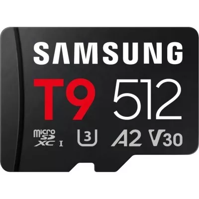 Карта пам'яті SAMSUNG MICRO SDXC T9 512GB, U3, V30, A2 до 200 Мб/с