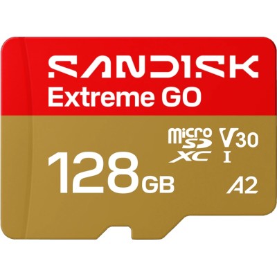Карта пам'яті SANDISK Extreme GO SDXC 128GB UHS-I V30 A2