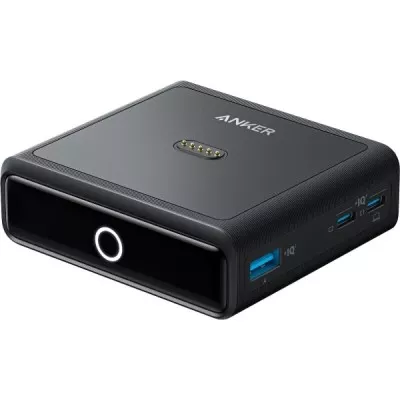 мережева зарядка ANKER Charging Base for Anker Prime 100W, 2xUSB-C, 1xUSB-A, Pogo pin (Чорний)