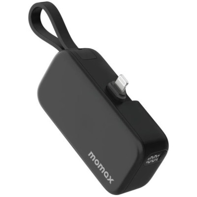 Портативний зарядний пристрій LIGHTNING 5000MAH BLACK IP130MFID MOMAX