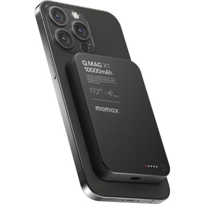 Портативний зарядний пристрій WRL 10000MAH BLACK IP136Q2D MOMAX
