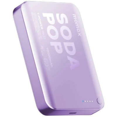 Портативний зарядний пристрій WRL 10000MAH PURPLE IP166U MOMAX