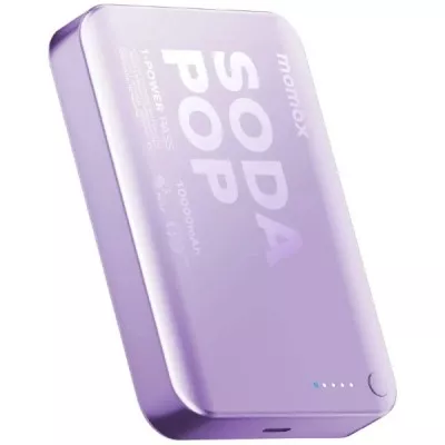 Портативний зарядний пристрій WRL 10000MAH PURPLE IP166U MOMAX