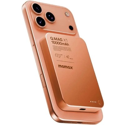 Портативний зарядний пристрій WRL 10000MAH Q.MAG X1 ORANGE IP117AM MOMAX