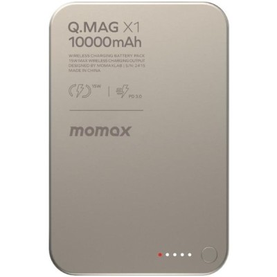 Портативний зарядний пристрій WRL 10000MAH Q.MAG X1 TITAN. IP117AE MOMAX