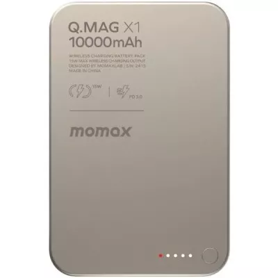 Портативний зарядний пристрій WRL 10000MAH Q.MAG X1 TITAN. IP117AE MOMAX