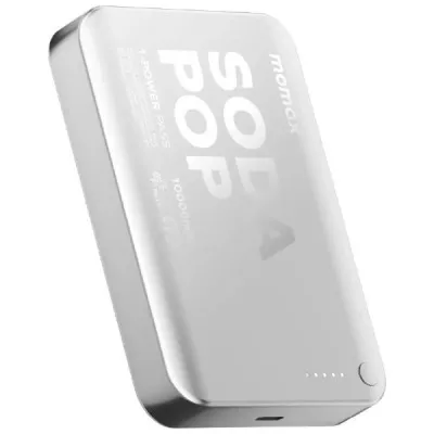 Портативний зарядний пристрій WRL 10000MAH SILVER IP166S MOMAX