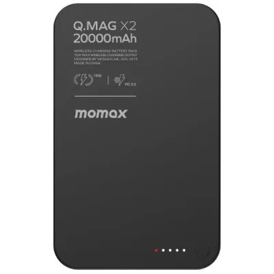 Портативний зарядний пристрій WRL 20000MAH Q.MAG X2 BLACK IP133D MOMAX