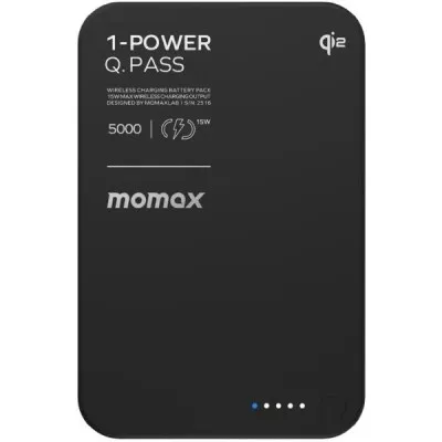 Портативний зарядний пристрій WRL 5000MAH BLACK IP129Q2D MOMAX