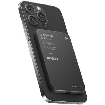 Портативний зарядний пристрій WRL 5000MAH BLACK IP129Q2D MOMAX