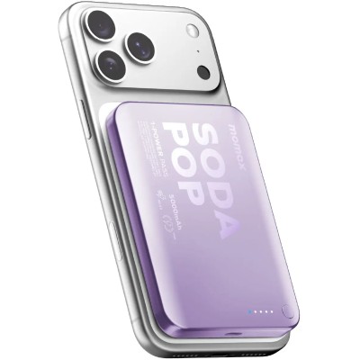 Портативний зарядний пристрій WRL 5000MAH PURPLE IP165U MOMAX