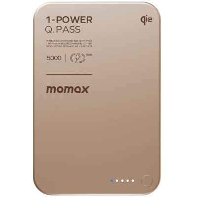 Портативний зарядний пристрій WRL 5000MAH SANDSTONE IP129Q2L2 MOMAX