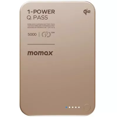 Портативний зарядний пристрій WRL 5000MAH SANDSTONE IP129Q2L2 MOMAX