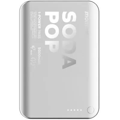 Портативний зарядний пристрій WRL 5000MAH SILVER IP165S MOMAX