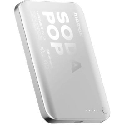 Портативний зарядний пристрій WRL 5000MAH SILVER IP165S MOMAX