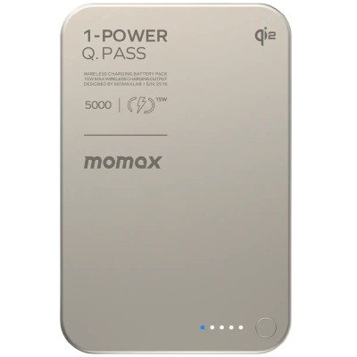 Портативний зарядний пристрій WRL 5000MAH TITANIUM IP129Q2L MOMAX