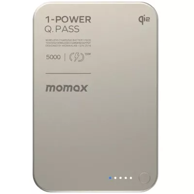 Портативний зарядний пристрій WRL 5000MAH TITANIUM IP129Q2L MOMAX