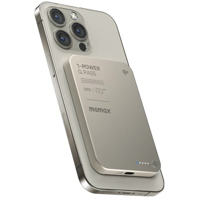Портативний зарядний пристрій WRL 5000MAH TITANIUM IP129Q2L MOMAX