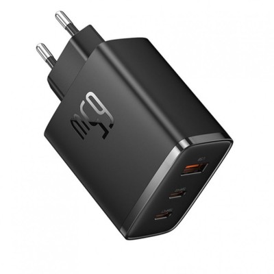 Зарядний Пристрій Baseus Cube Pro Fast Charger 65W (2 Type-C + USB) (P10152301213-00) white